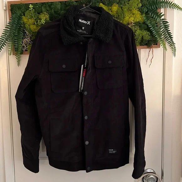 Hurley Jackets Coats Hurley Gurney Fleece Collared